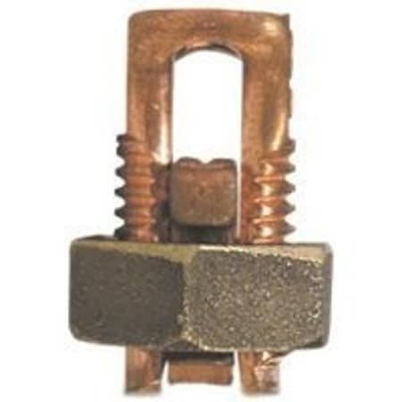 Erico nVent  Split Bolt Connector, 6 to 2 Wire, Silicone Bronze Alloy, Bronze ESB2