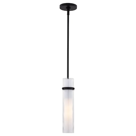 Vaxcel Vilo Matte Black Contemporary Mini Pendant Ceiling Light White Glass P0419