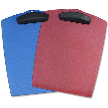 Storex Hard Poly Clipboard, Letter, PK12 40208B12C
