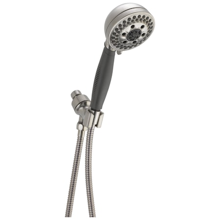 Delta Universal Showering Components H2Okinetic 5-Setting Shower Mount Hand Shower In Stainless 54445-SS-PK