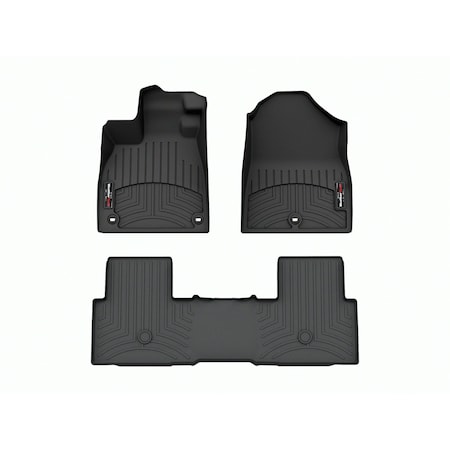 Weathertech Black, Front and Rear Floorliners 441796-1-2
