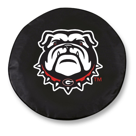 Holland Bar Stool Co 27 x 8 Georgia "Bulldog" Tire Cover TCJGA-DogBK