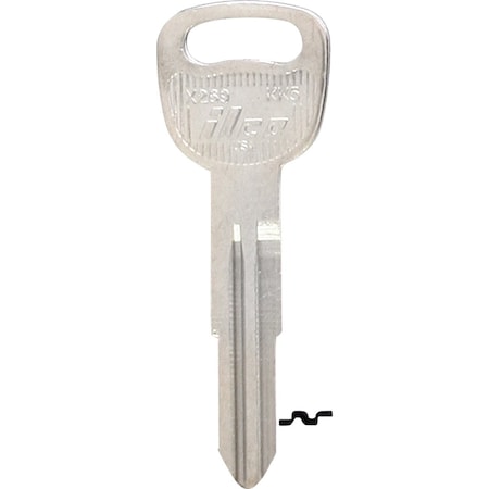Ilco Kia Nickel Plated Automotive Key KK5 / X269, 10PK IAF00007332