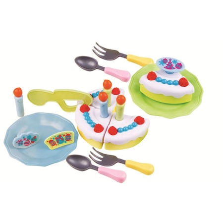 Small World Toys Super Birthday Cake, 18-Piece Playset 8622955