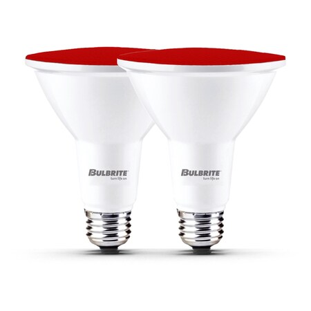 Bulbrite 90-W Equivalent, Red Color PAR38 Weatherproof Outdoor E26 Medium Base Flood LED Light Bulb COLOR 861906
