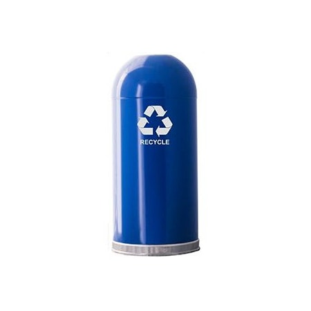 Witt Industries 15 gal Round Blue, Metal 415DTBL-R