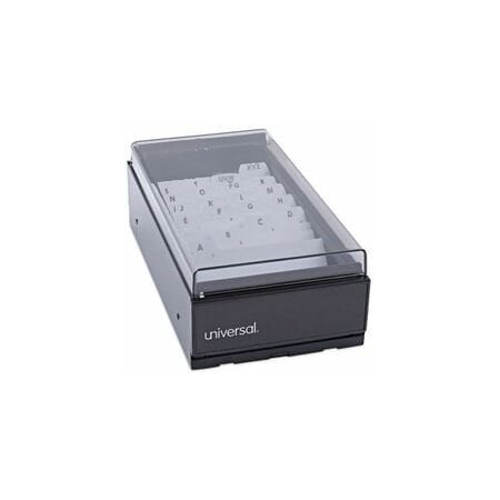 Universal One Business Card File Tray, (600) Cards UNV10601