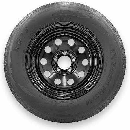 Rubbermaster - Steel Master ST205/75R15 8 Ply 5 On 4.5 Bolt, Black Wheel Assemblies 599340BLK