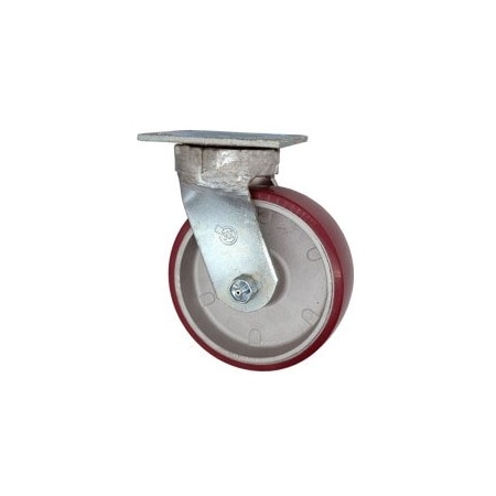Service Caster 6 Inch Kingpinless Poly on Aluminum Wheel Swivel Top Plate Caster SCC-KP30S620-PAR