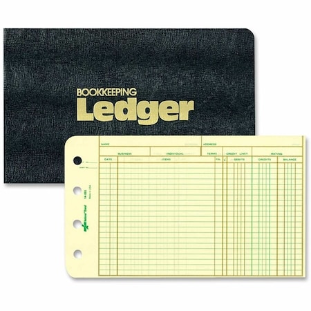 Rediform Office Product Nat'lBrand, Four-Ring Ledger Binder Kit, 100 Ledger Sheets, 8 1/2 X 5, 100PK 63453