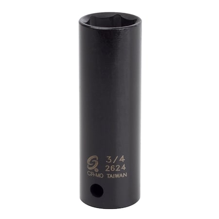 Sunex 1/2 in Drive 3/4 in Extra Thin Wall Deep Impact Socket 2624