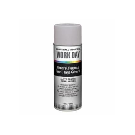 Krylon Industrial Industrial Work Day, Enamel Paint, 10 oz, Aerosol Can, Gray Primer, 12PK 425-A04418007