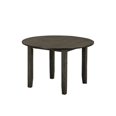 Monarch Specialties Dining Table, 48-in. Round, Veneer Top, Dining Room, Kitchen, Grey Veneer, Transitional I 1348