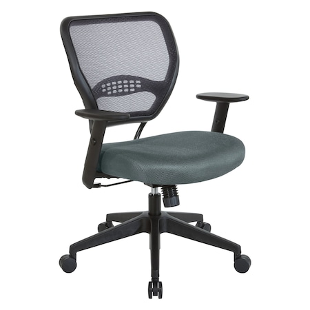 Space Seating 55 Series Professional Black AirGrid Back Managers Chair, Grey 5500-2M