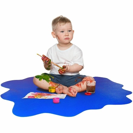 Floortex Blue Multi-Purpose Mat for Carpets - 40" x 40" FC114040PBV