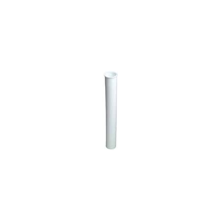 Master Plumber Flanged Kitchen Drain Tailpiece, White Plastic, 1.5 O.D. Tube x 12-In. 453-167