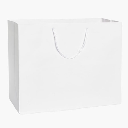 Nashville Wraps White Matte Gift Bags, Vogue 16x6x12, 100PK MTVBWH