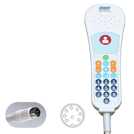 Crest Healthcare Pillow Speaker, 8 ft Cable L EN3801EXABAC60ZE1