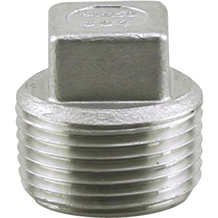 Plumbeeze PLUMB-EEZE 3/8'' MIP Square Head Stainless Steel Plug U2-SSP-03