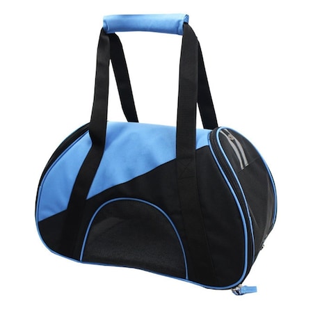 Petpurifiers Airline Approved Zip-N-Go Contoured Pet Carrier, Blue - Medium PE471818
