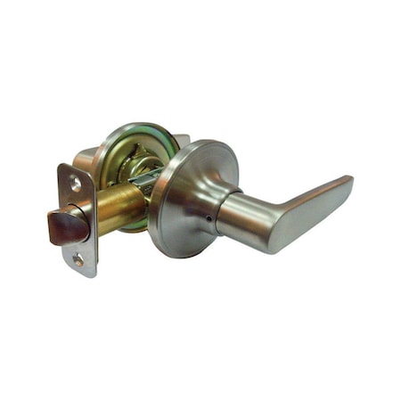 Faultless Olympic Lever Satin Stainless Steel Metal Privacy Lever Knob with 3 Grade Right Handed 5002041