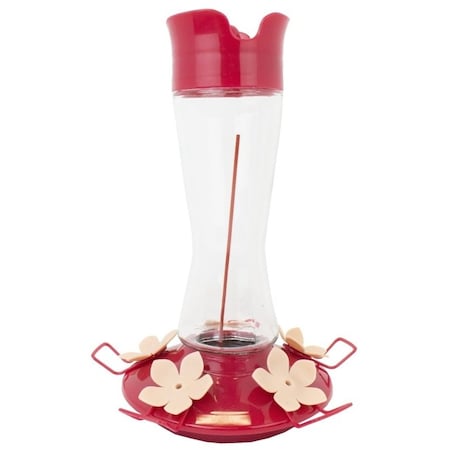 Perky-Pet TopFill PinchWaist Bird Feeder, 12 oz, Nectar, 5 PortPerch, GlassPlastic, 912 in H 9201-6