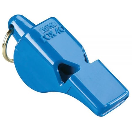 Fox 40 Mini Safety Whistle with Lanyard, Blue 372599