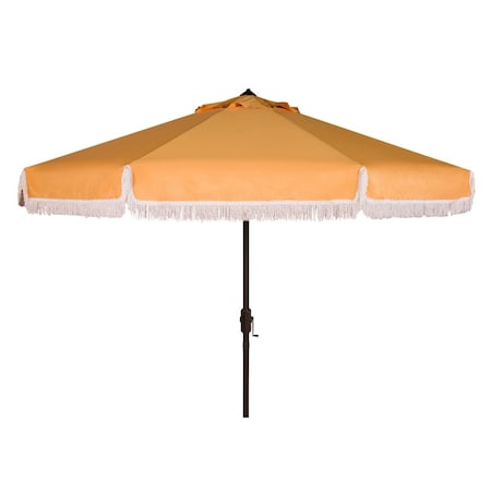 Safavieh 11 ft. Milan Fringe Umbrella, Yellow PAT8108D