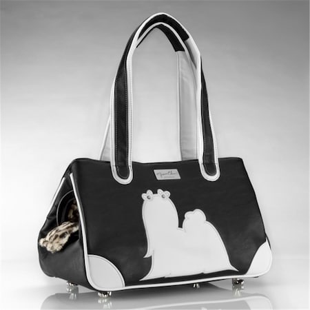 Fancy Feline Majestic Maltese Faux Leather- Black FA3009866