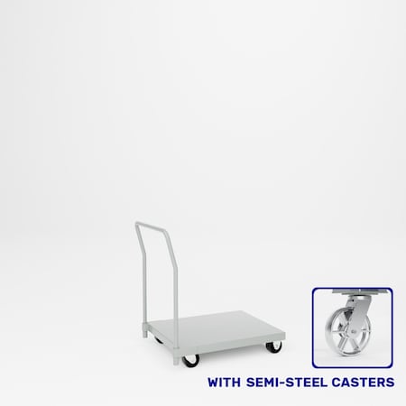 Pucel Dolly Platform Truck, 24 in W x 30 in Lx 36 in H, Light Blue 24-PTD-30S