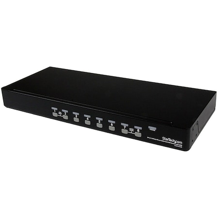 Startech.Com 8 Port 1U Rackmount USB PS/2 KVM Switch with OSD SV831DUSB