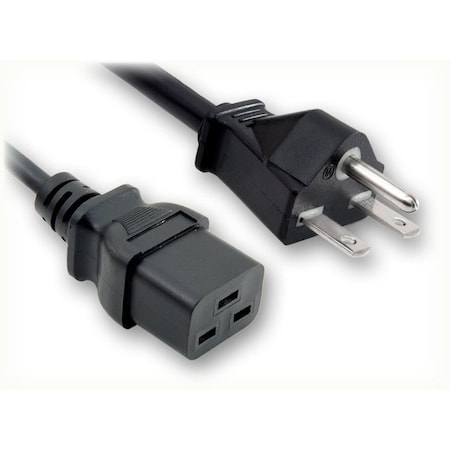 Quail Electronics 8'2 in. 14/3 SJT B N 6-15P TO C19 5051.098