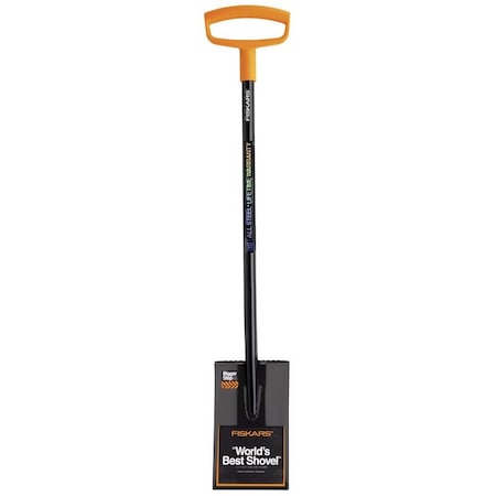 Fiskars 47 in. Steel Square Digging Shovel Poly Handle 396670-1001