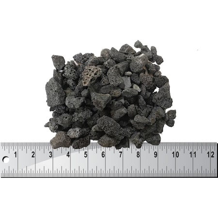 Dagan LR-1-25- 1 in. 25 lbs Bag of Lava Rock, Black LR-1-25#