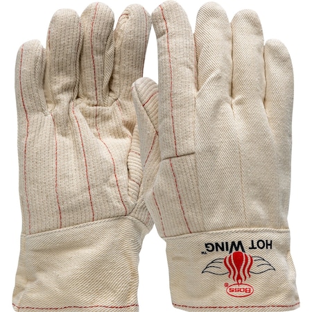 Boss Extra Heavy Weight Cotton Hotmill Glove with Felt Lining, Band Top 16046