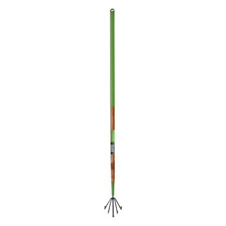 Ames 5-Tine Floral Cultivator, Welded Steel, Hardwood Handle, Cushion Grip 2916300