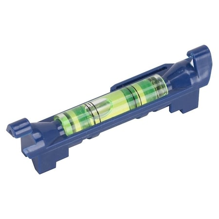 Vulcan Level Line, 3 in L, 1-Vial, Nonmagnetic, Plastic, Blue LM001