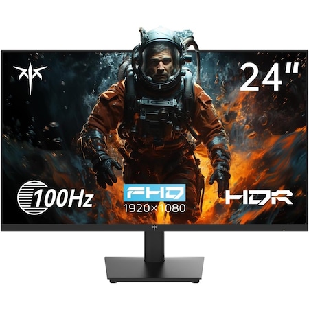 Ktc 24 Inch 1080P Full HD Computer Monitor, 100Hz HDR10 Frameless Gaming Monitor with Freesync, HDM EEMONITORVA1K100TC24