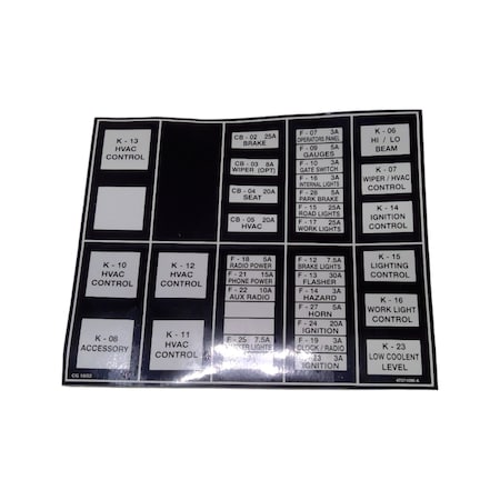 Cnh DECAL, CNH OEM 47371096 47371096