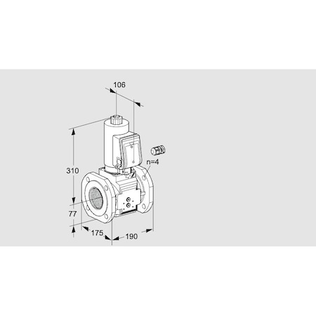 Honeywell Kromschroder VLV, SOLND, SZ 6, 65 MM ISO FLG, VAS665F05N KS88203859