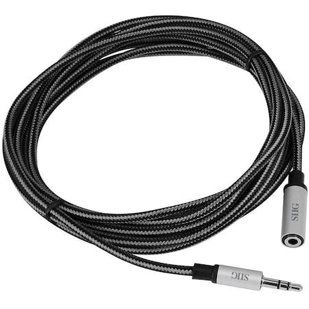 Siig 2M CB-AU0D12-S1 M/F WOVEN FABRIC BRAIDED 3.5MM STEREO AUX CBL CB-AU0D12-S1