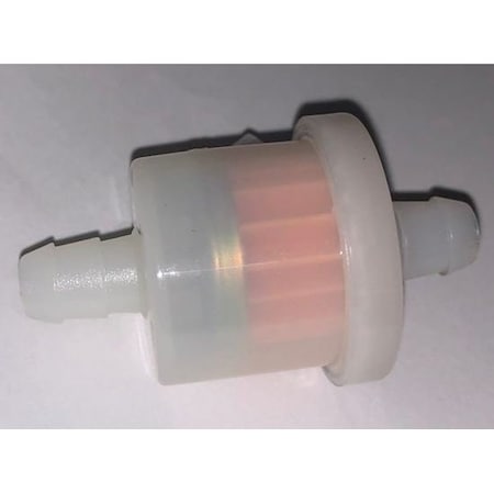 Helix Racing Products Fuel Filter, 5/16In 8mm, Round, Translucent White W/ Pleated Paper Filter 118-9053