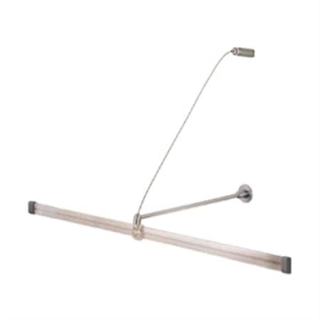 Gorgeousglow 12 in. Wall Monorail Support Brackets - Non Electrical Extends Monorail from Wall GO3001667