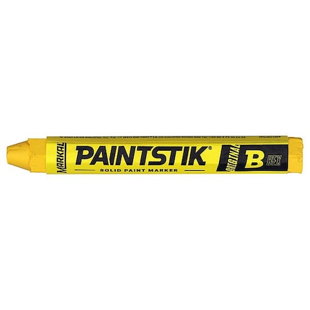 Markal SolidPaintMarker, 4-1/2inL, Yellow, Paint 80251G