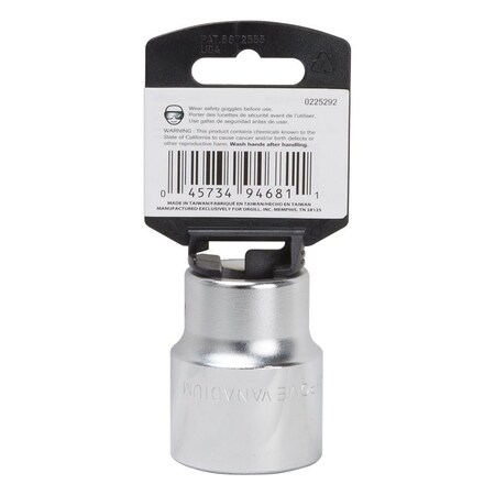 Vulcan Drive Socket, 32 mm Socket, 3/4 in Drive, 12-Point, Chrome Vanadium Steel, Chrome MT-SM6032