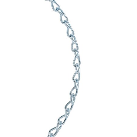 Baron Single Loop Chain, 10 ft L, Low Carbon Steel, Galvanized/Zinc Plated, 10 lb Working Load 45962