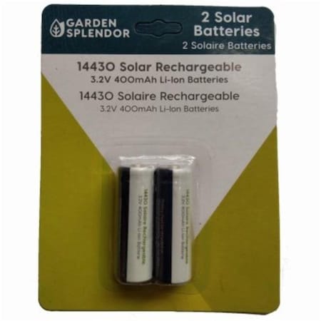 Headwind Consumer Products Solar 14430 Rechargeable Batteries - Pack of 2 262396