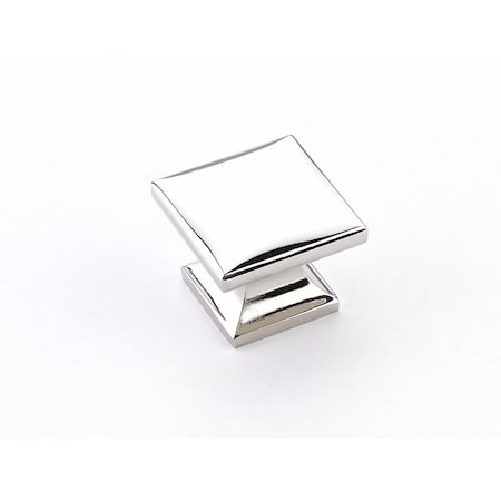 Schaub 1-3/8in Northport Square Cabinet Knob Polished Nickel Finish 219-PN