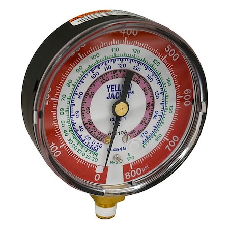 Yellow Jacket High Side Gauge, 800 psi 49223