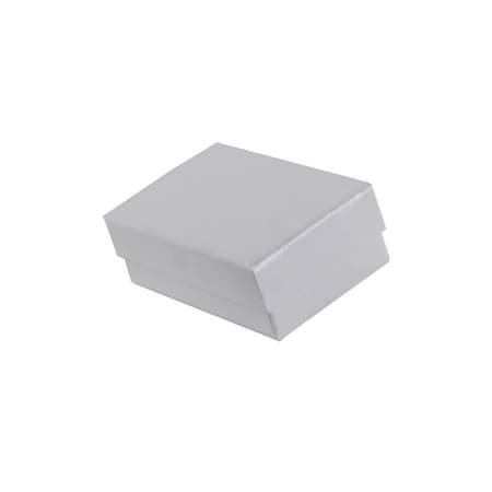 Boxit White Krome Jewelry Box 2.5X1.5X7/8, 100PK JLWK21